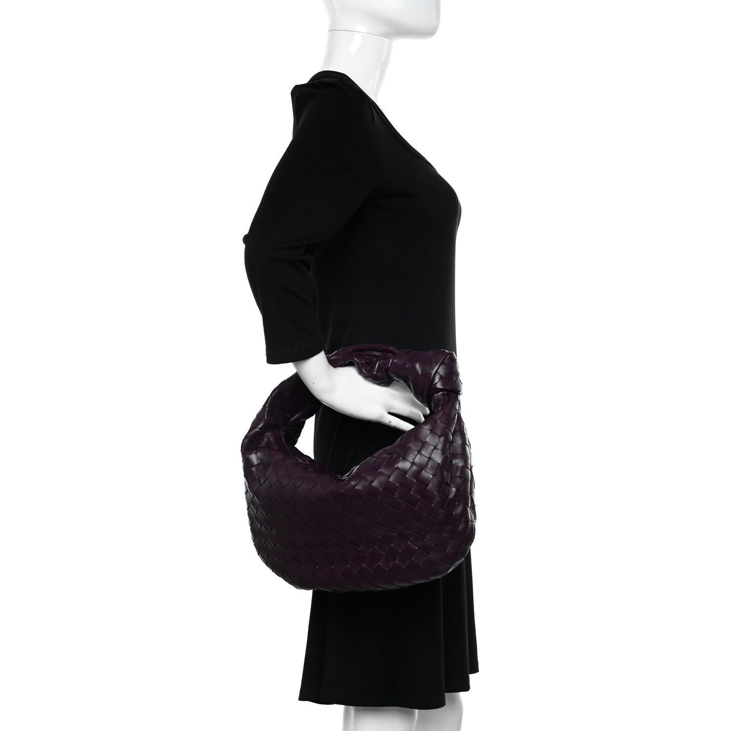Bottega Veneta Nappa Intrecciato Teen Jodie Hobo Dark Mystic 2 of 10
