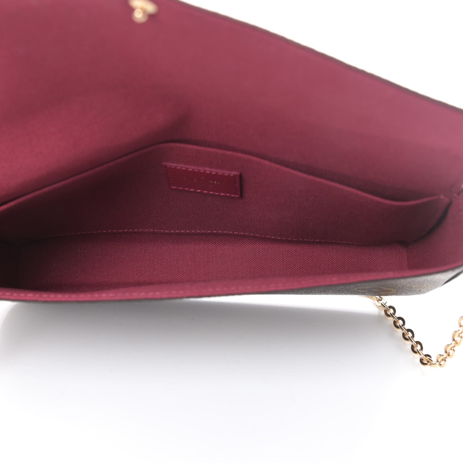 Louis Vuitton Monogram Pochette Felicie Chain Wallet Fuchsia 7 of 15