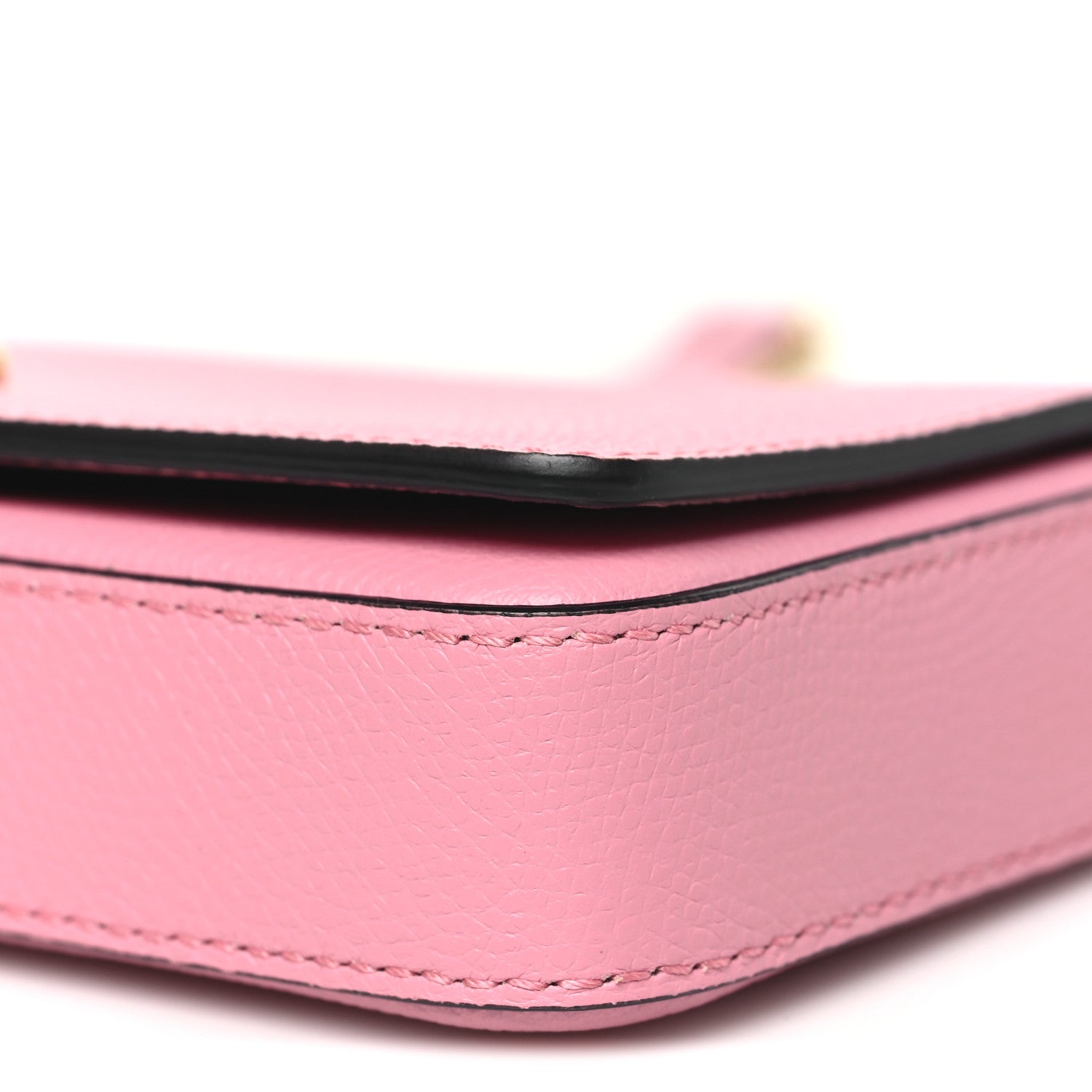 Valentino Garavani Grainy Calfskin Vlogo Pouch With Chain Candy Rose 9 of 10