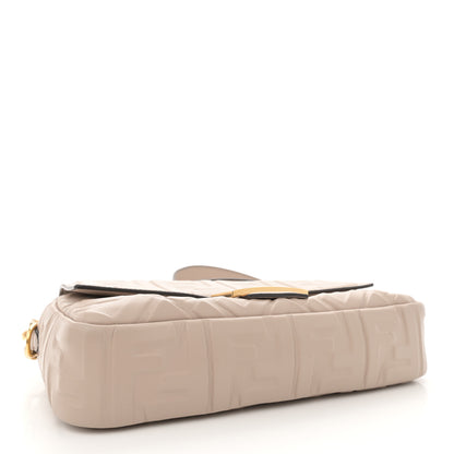 Fendi Nappa FF 1974 Embossed Baguette Camelia 4 of 13