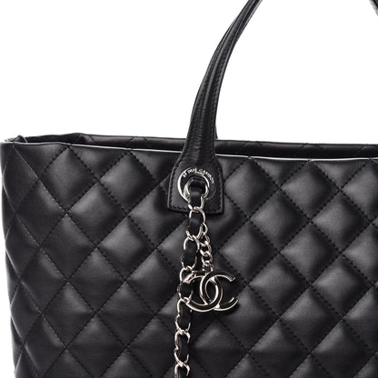 Chanel Calfskin Quilted Large Easy Shopping Tote Black 11 of 11
