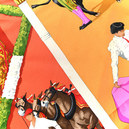 Hermes Silk Plaza De Toros Scarf 90 7 of 9