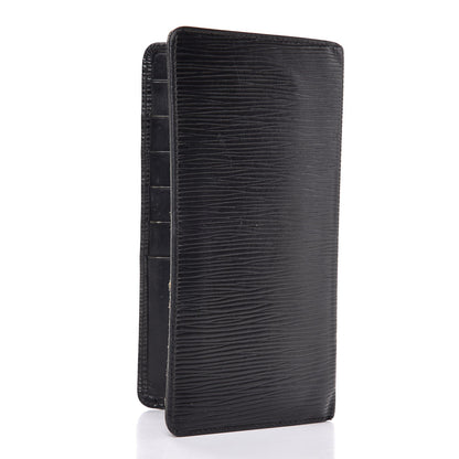 Louis Vuitton Epi Checkbook Card Holder Black 3 of 9