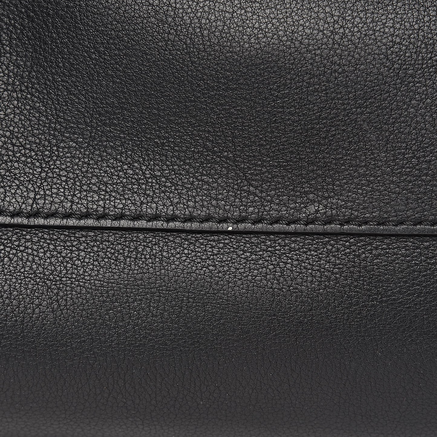 Calfskin Grommet Hobo Black