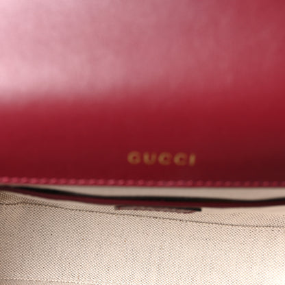Gucci Arabella Calfskin Horsebit 1955 Shoulder Bag Rosso Ancora 5 of 10