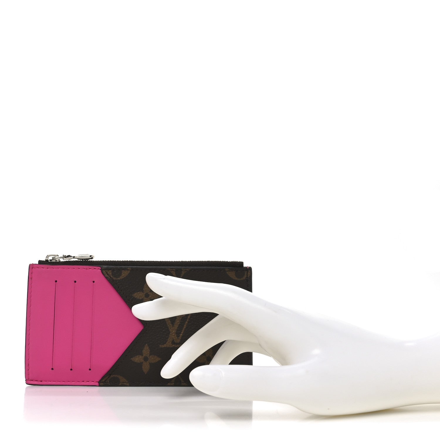 Louis Vuitton Monogram Calfskin Coin Card Holder Rose 2 of 6