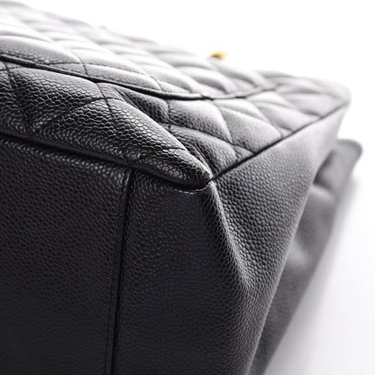Chanel Caviar Quilted Grand Shopping Tote GST Black 22 of 23