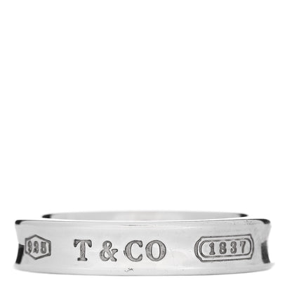 Tiffany Sterling Silver Narrow 1837 Band Ring 50 5.5 1 of 5