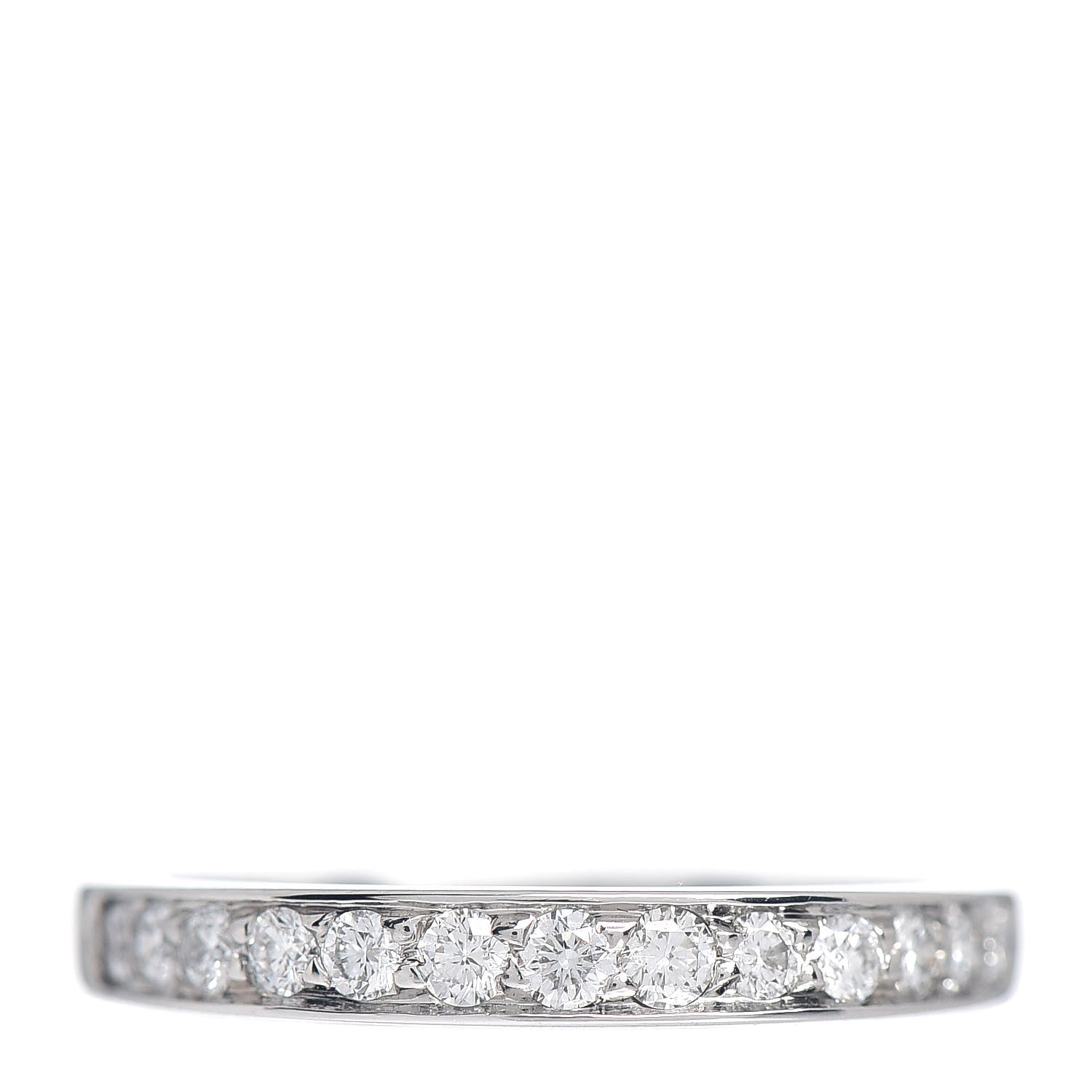 Tiffany Platinum Diamond .25ctw Half Circle Wedding Band Ring 49 5 1 of 5