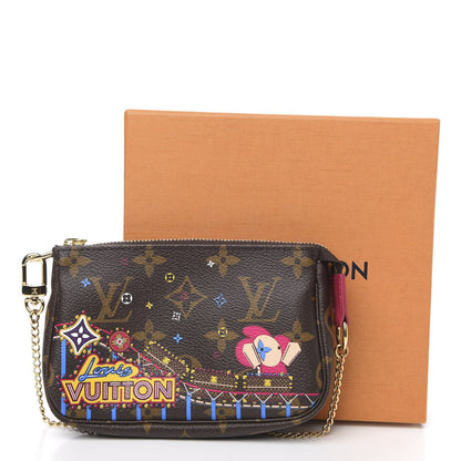 Louis Vuitton Monogram 2020 Christmas Animation Roller Coaster Mini Pochette Accessories Pivoine 8 of 8