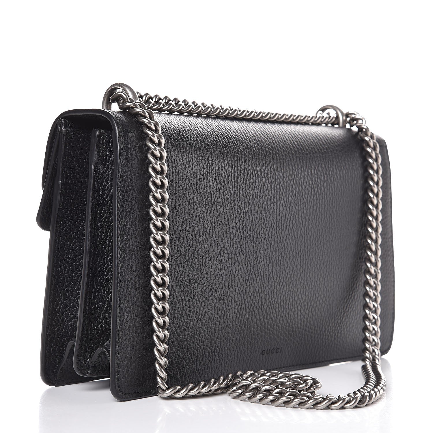 Gucci Pebbled Calfskin Small Dionysus Shoulder Bag Black 3 of 7