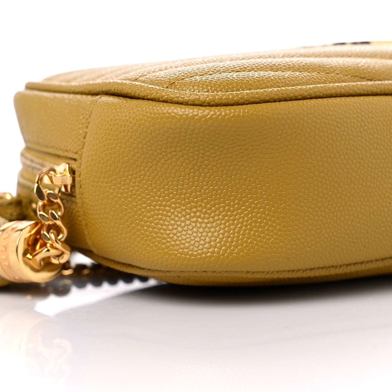 Saint Laurent Grain De Poudre Matelasse Monogram Mini Lou Camera Bag Light Chartreuse 8 of 9