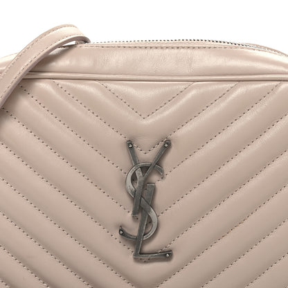 Saint Laurent Calfskin Matelasse Monogram Lou Camera Bag Marble Pink 8 of 11