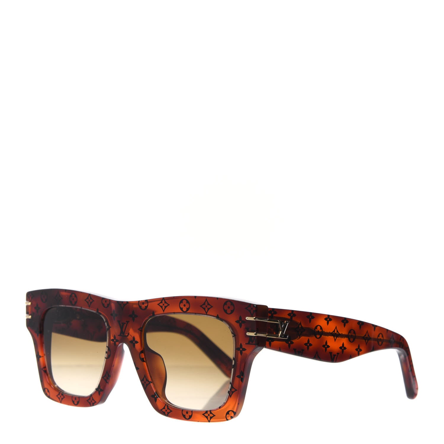 Louis Vuitton Acetate Blade Sunglasses Z1483W Tortoise 1 of 4