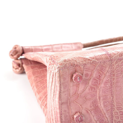 Nancy Gonzalez Crocodile Tote Pink 9 of 13