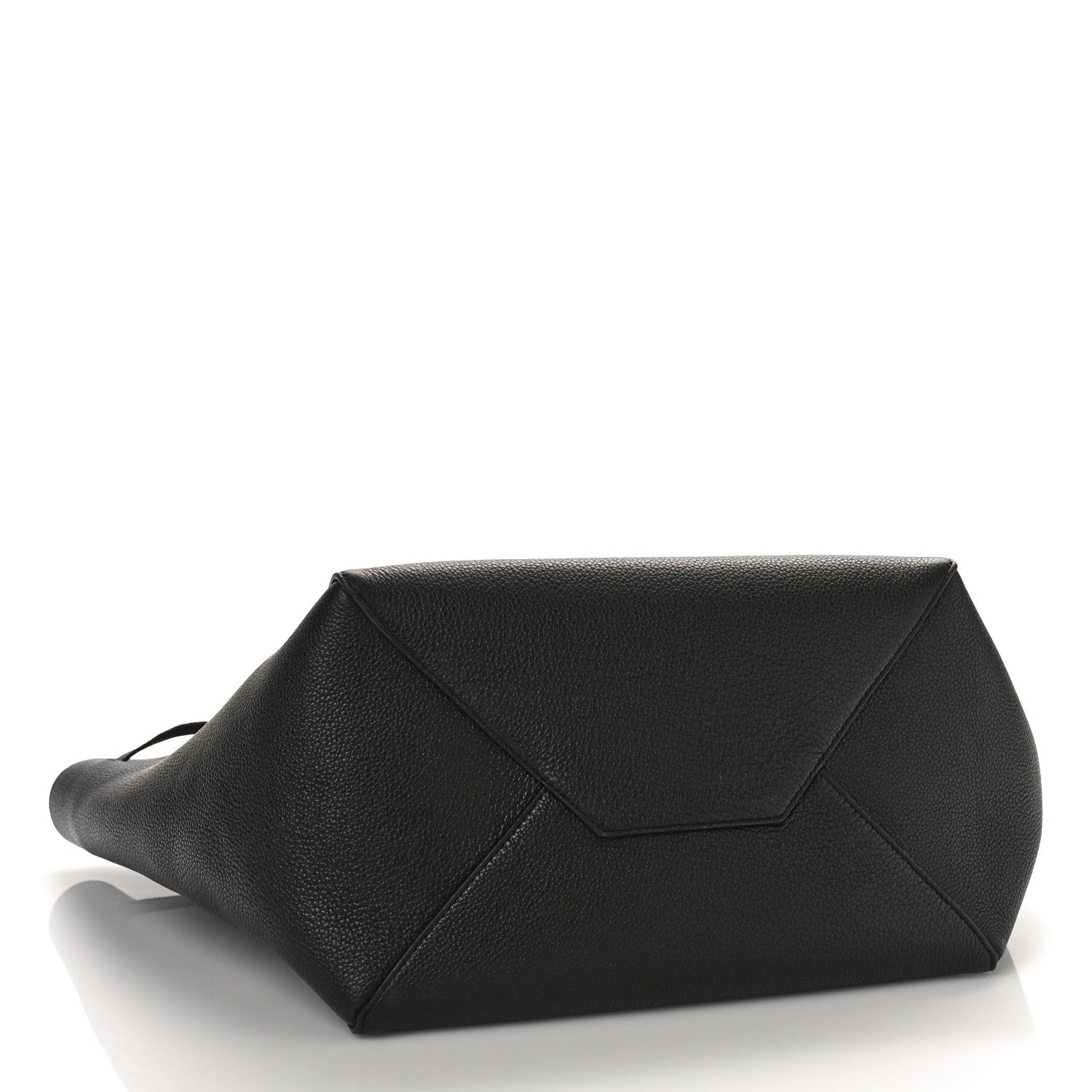 Celine Soft Grained Calfskin Small Belt Cabas Phantom Black 4 of 8