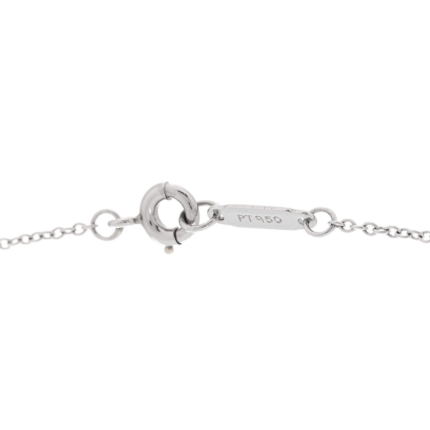 Tiffany Platinum Diamond Legacy Pear Drop Pendant Necklace 5 of 7