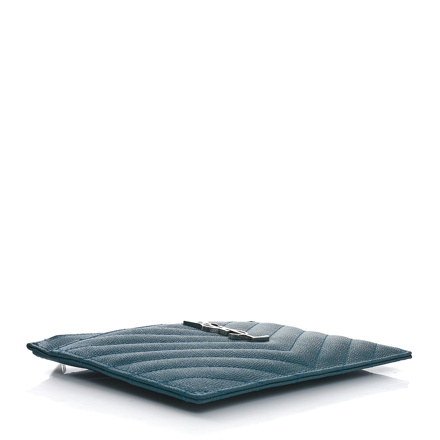 Grain De Poudre Chevron Monogram Bill Pouch Malachite Green