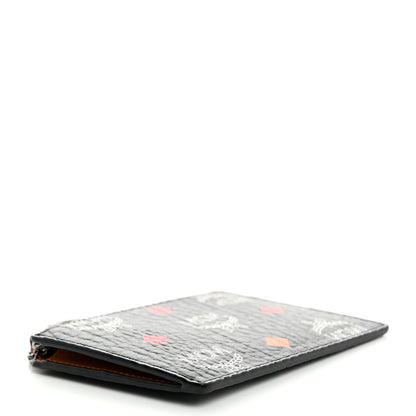 MCM Visetos Key Pouch Spectrum Diamond Black 4 of 8