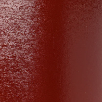 Hermes Kraft Paper Metal Canvas Saddle Box Rouge H 9 of 11