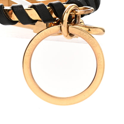 Louis Vuitton Metal Lambskin Enamel Very Bag Charm Key Holder Black 3 of 5