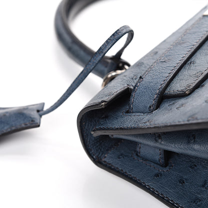 Hermes Ostrich Kelly Sellier 28 Bleu Roi 47 of 49