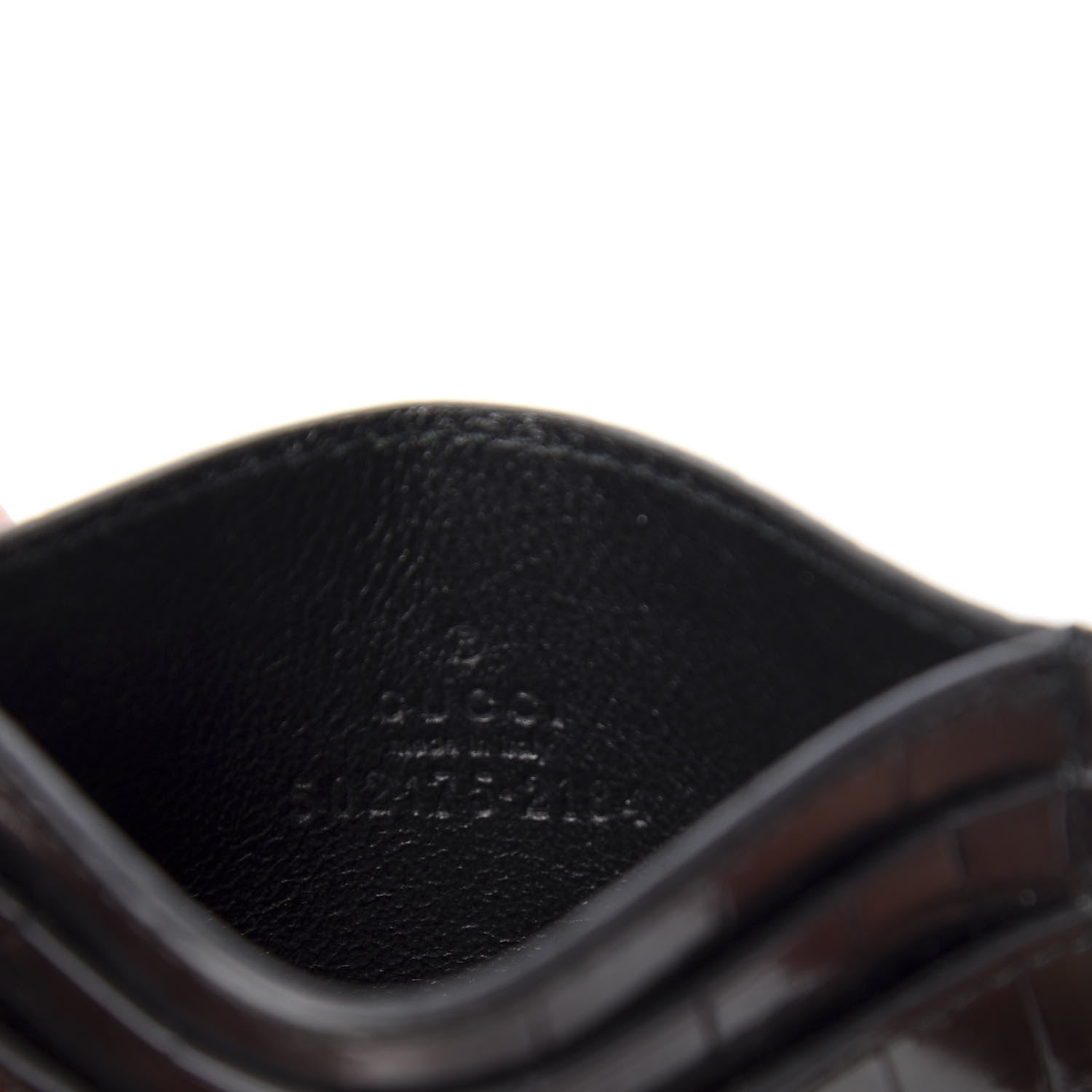 Gucci Alligator GG Marmont Card Holder Black 5 of 5