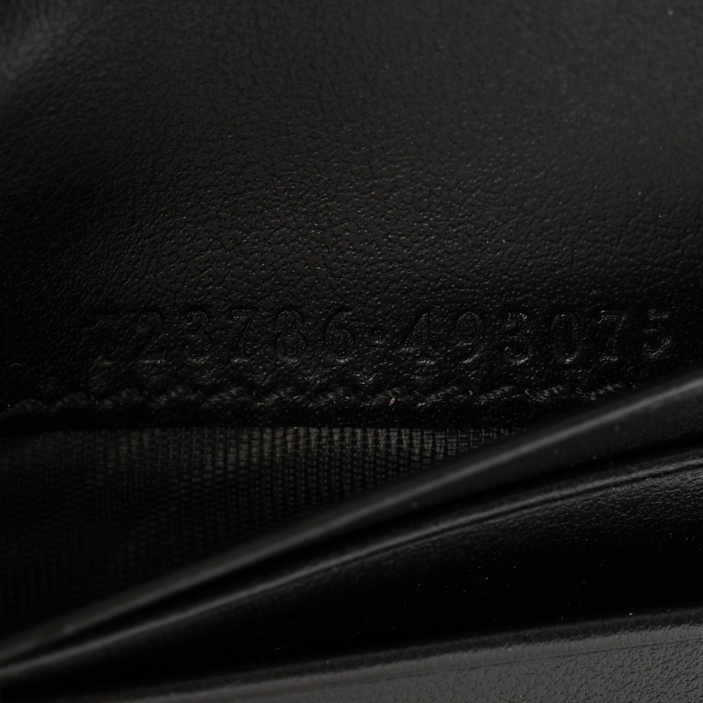 Calfskin GG Matelasse Card Case Wallet Black