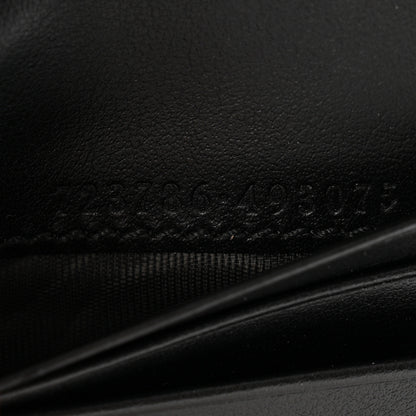 Gucci Calfskin GG Matelasse Card Case Wallet Black 7 of 9