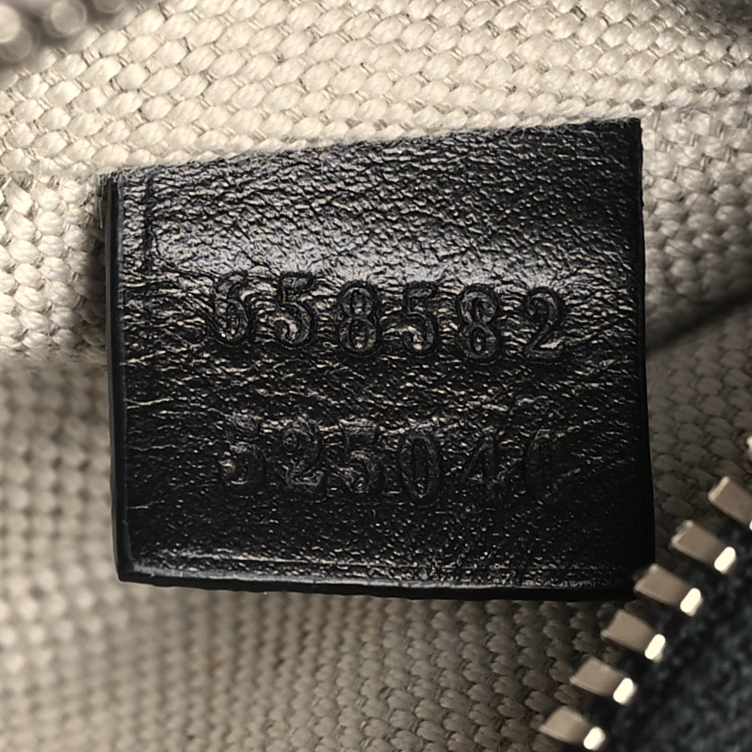 Gucci Calfskin GG Tennis Embossed Belt Bag Black 7 of 10