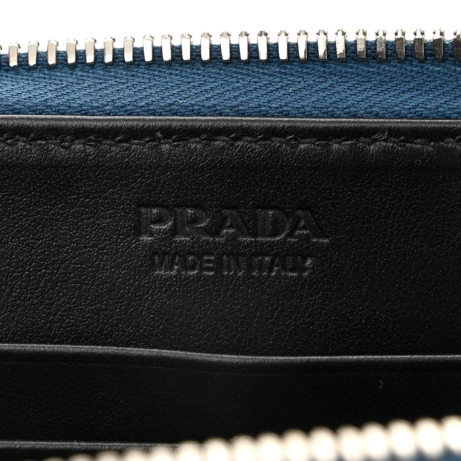 Prada Saffiano Travel Double Zip Crossbody Belt Bag Cobalto 6 of 10