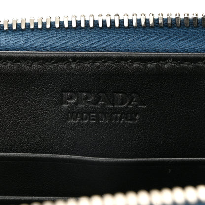 Prada Saffiano Travel Double Zip Crossbody Belt Bag Cobalto 6 of 10