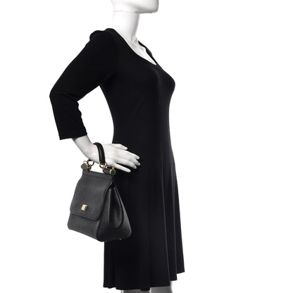 Dolce & Gabbana Dauphine Medium Miss Sicily Satchel Black 3 of 12
