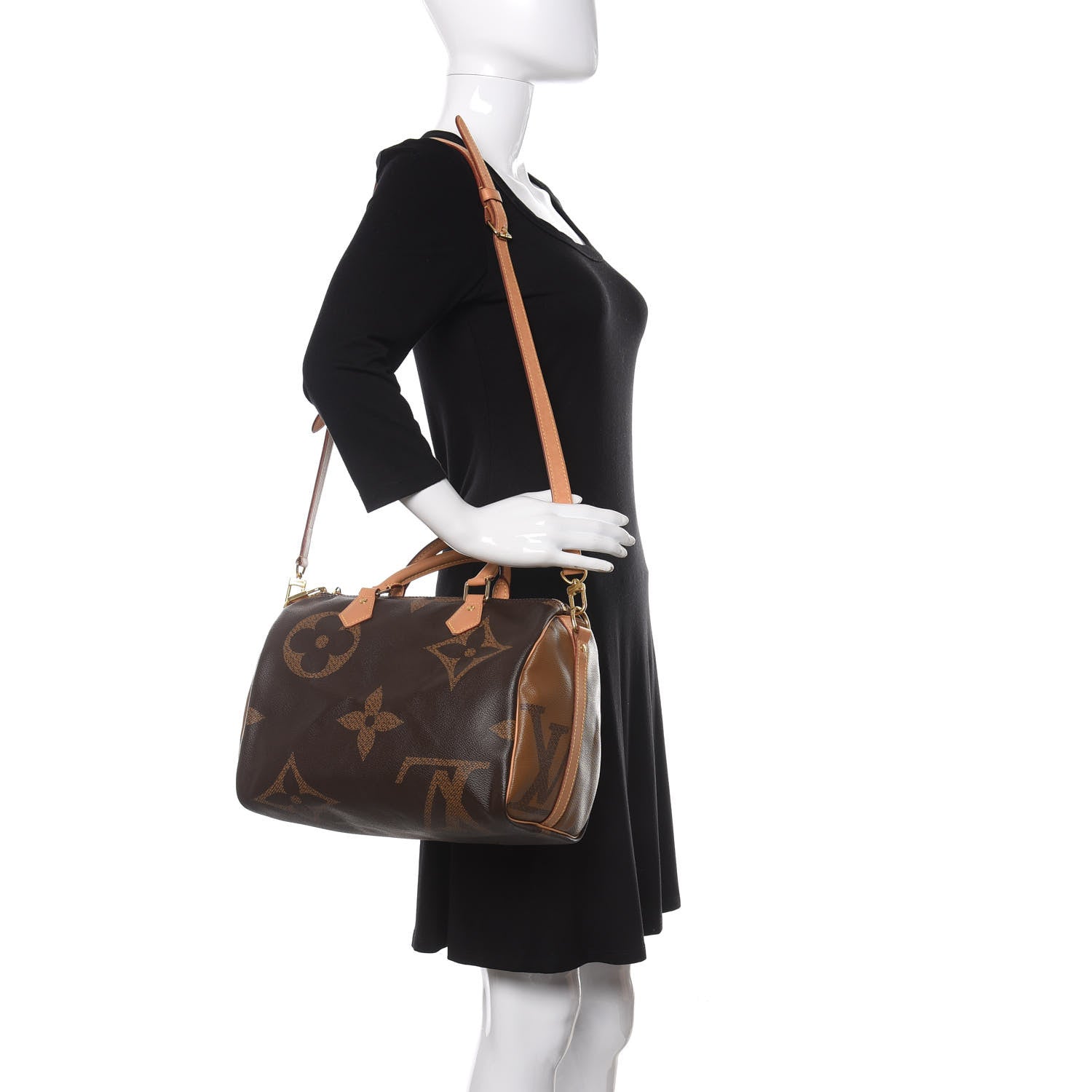Louis Vuitton Reverse Monogram Giant Speedy Bandouliere 30 2 of 11