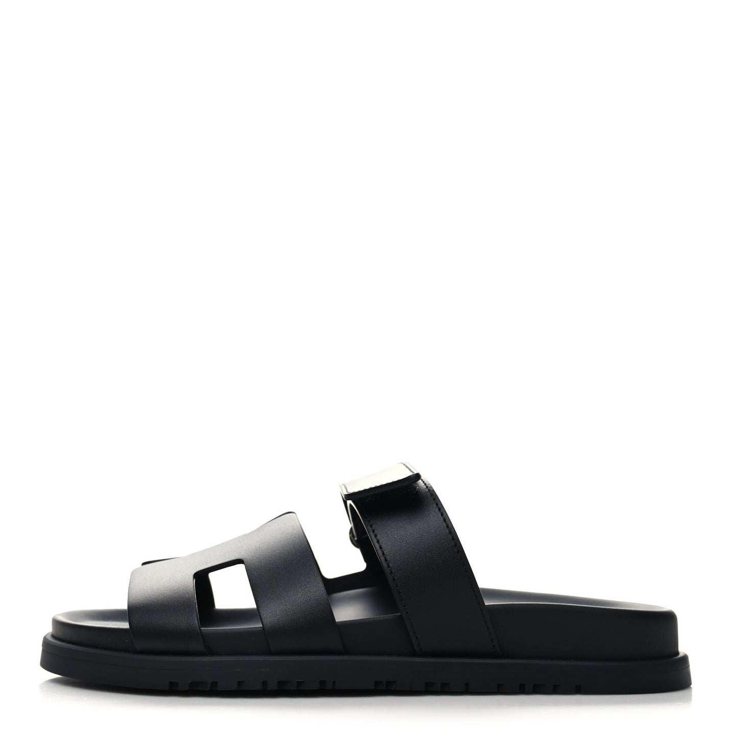 Calfskin Womens Chypre Sandals 38.5 Black