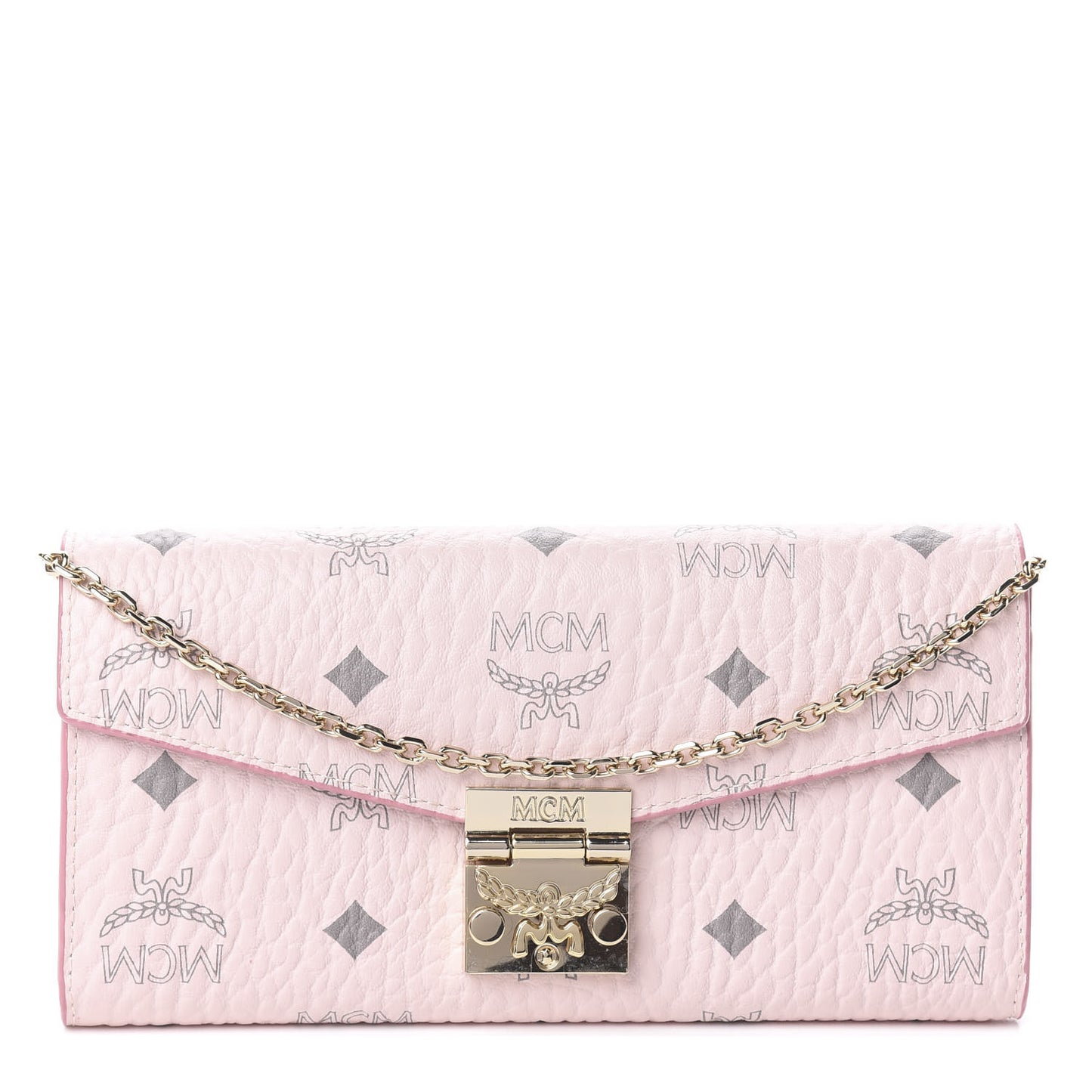 Visetos Large Patricia Wallet On Chain Soft Pink