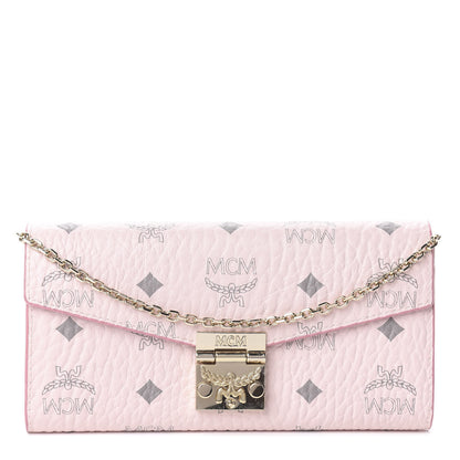 MCM Visetos Large Patricia Wallet On Chain Soft Pink 1 of 5