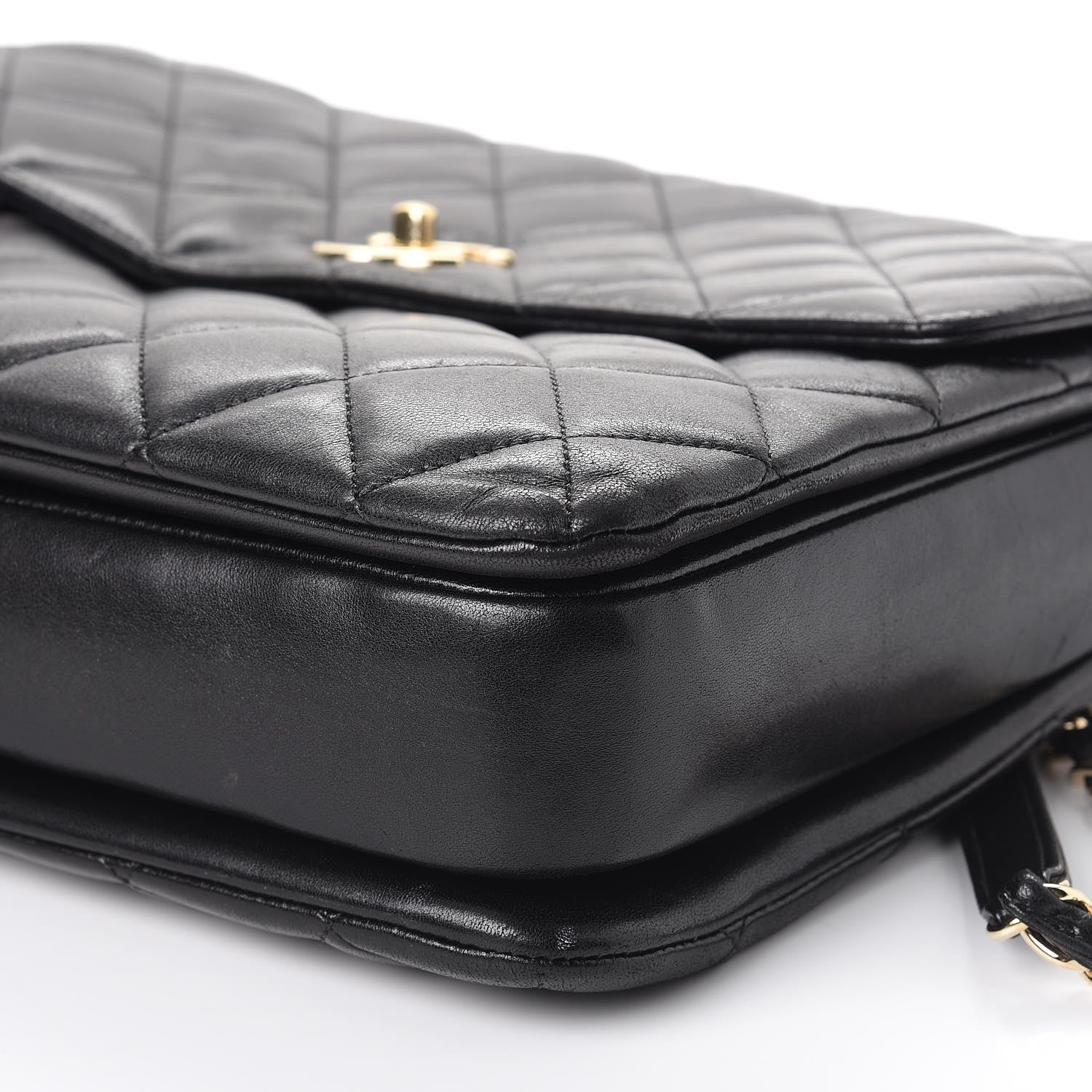 Chanel Lambskin Quilted Large Trendy CC Dual Handle Flap Bag Black 15 of 16
