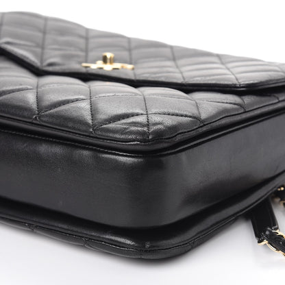 Chanel Lambskin Quilted Large Trendy CC Dual Handle Flap Bag Black 15 of 16