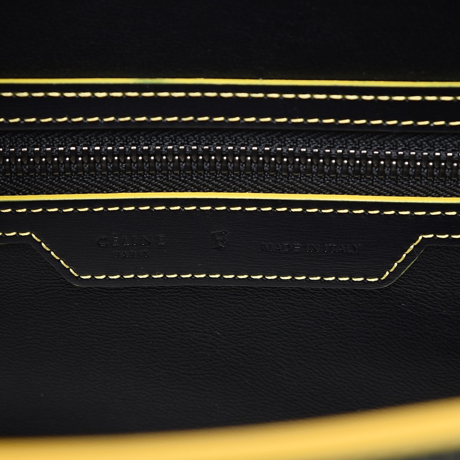 Celine Satin Calfskin Debossed Micro Luggage Black 6 of 7