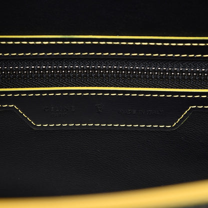 Celine Satin Calfskin Debossed Micro Luggage Black 6 of 7