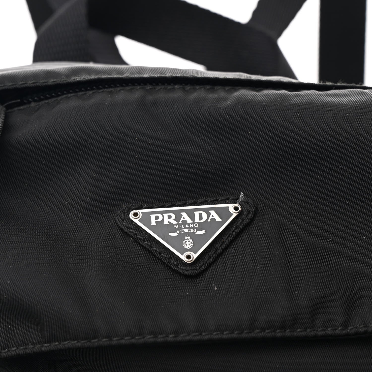 Prada Nylon Vela Mini Backpack Black 8 of 11