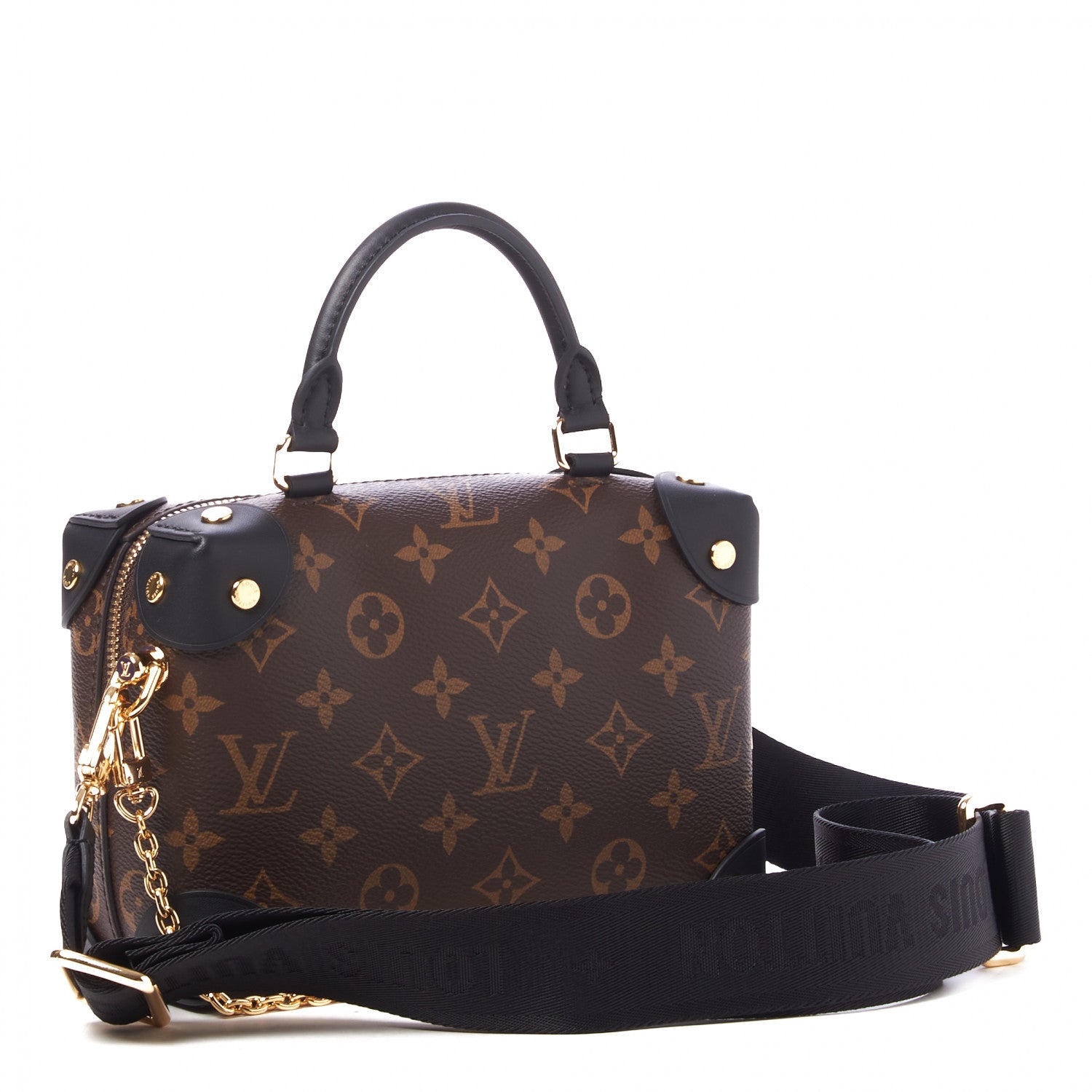 Louis Vuitton Monogram Petite Malle Souple Black 2 of 12