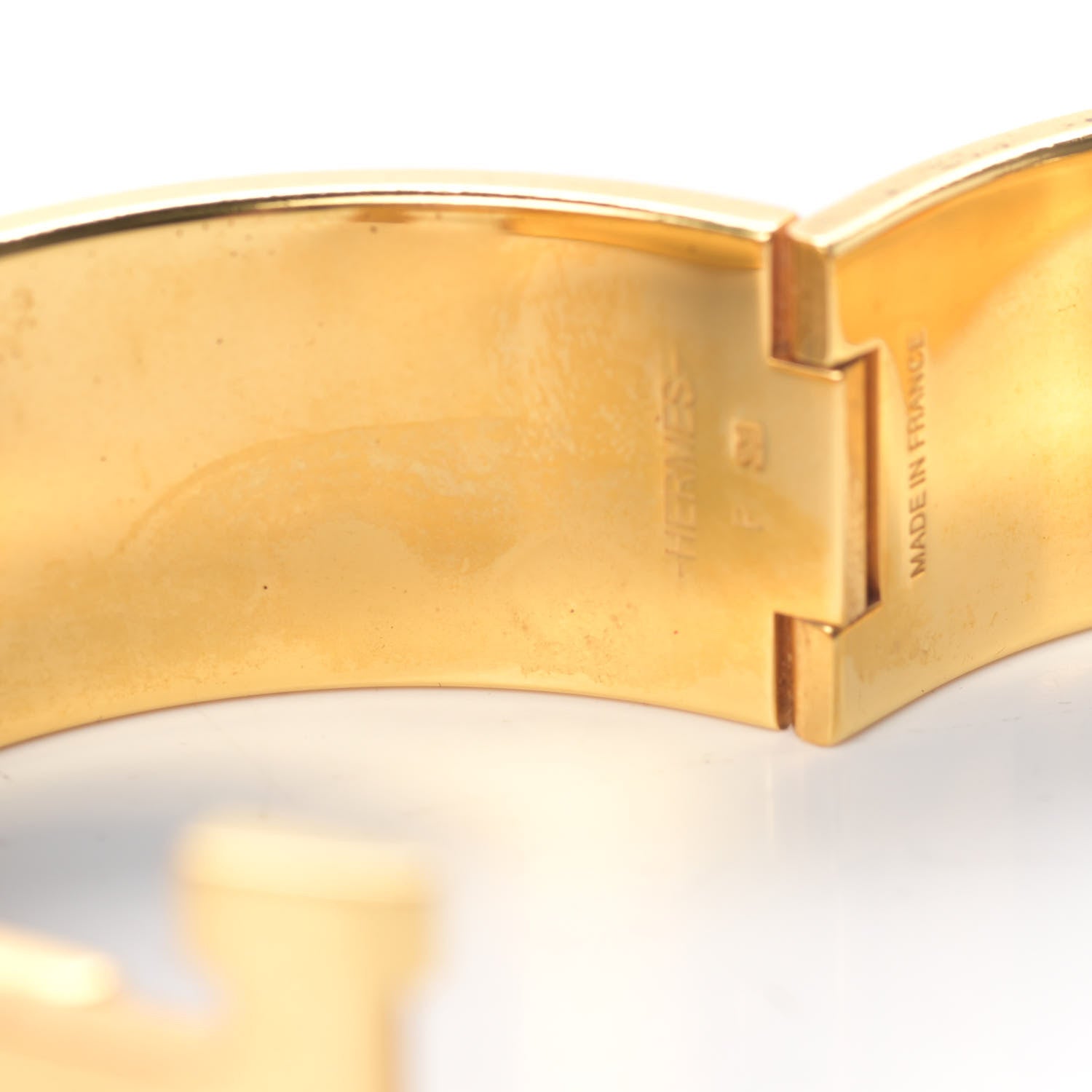Hermes Enamel Wide Clic Clac H Bracelet PM Bleu Indigo 6 of 7