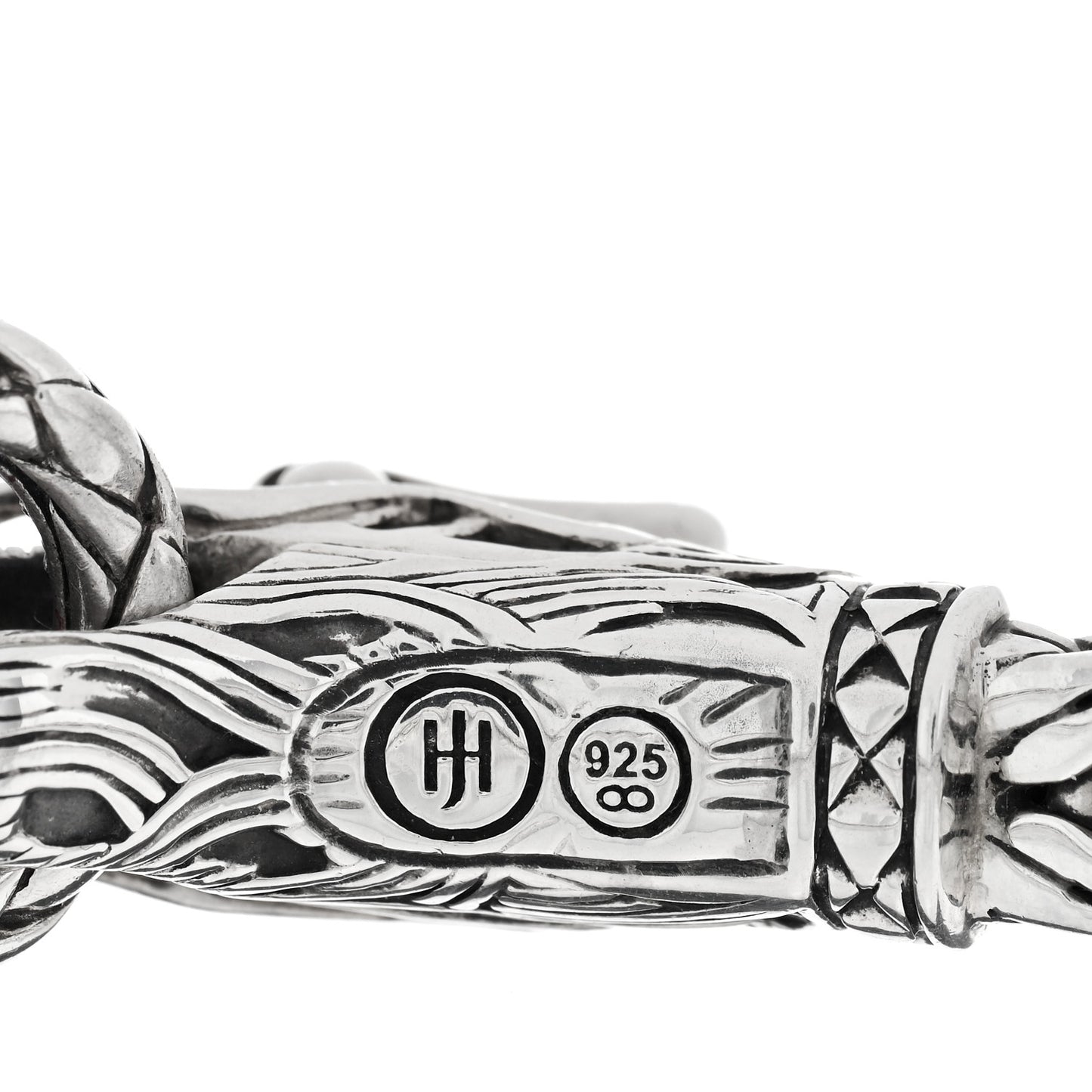 Sterling Silver Black Sapphire Black Spinel Naga Dragon Head Bracelet
