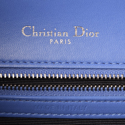 Christian Dior Lambskin Small Diorama Flap Bag Blue 5 of 9
