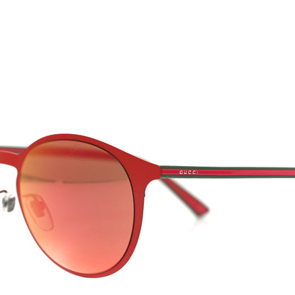 Gucci Round Sunglasses GG0504S Red Green 5 of 5