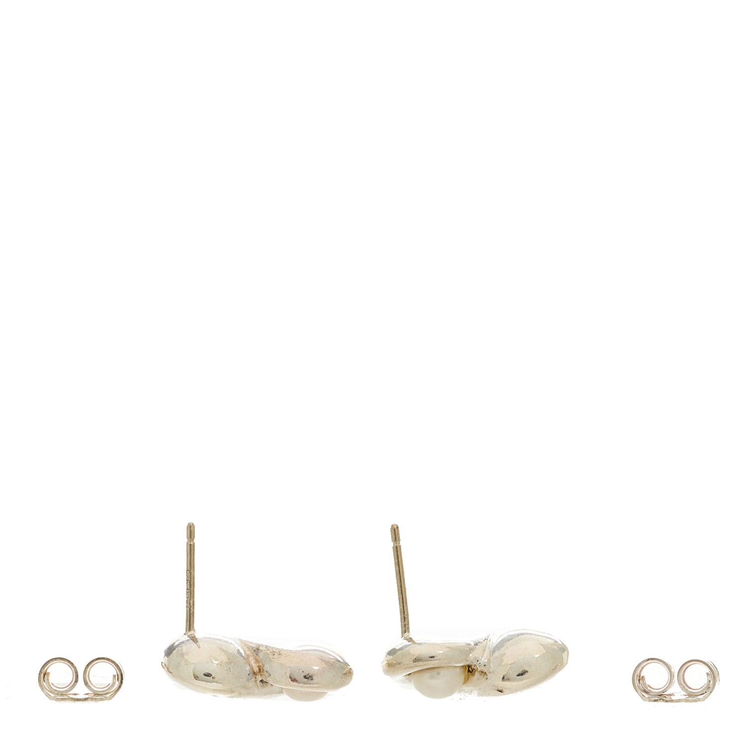 Tiffany Sterling Silver Freshwater Cultured Pearl Infinity Earrings 3 of 4