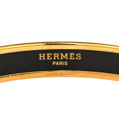 Hermes Enamel Narrow Printed Tohu Bohu Bracelet 65 4 of 5