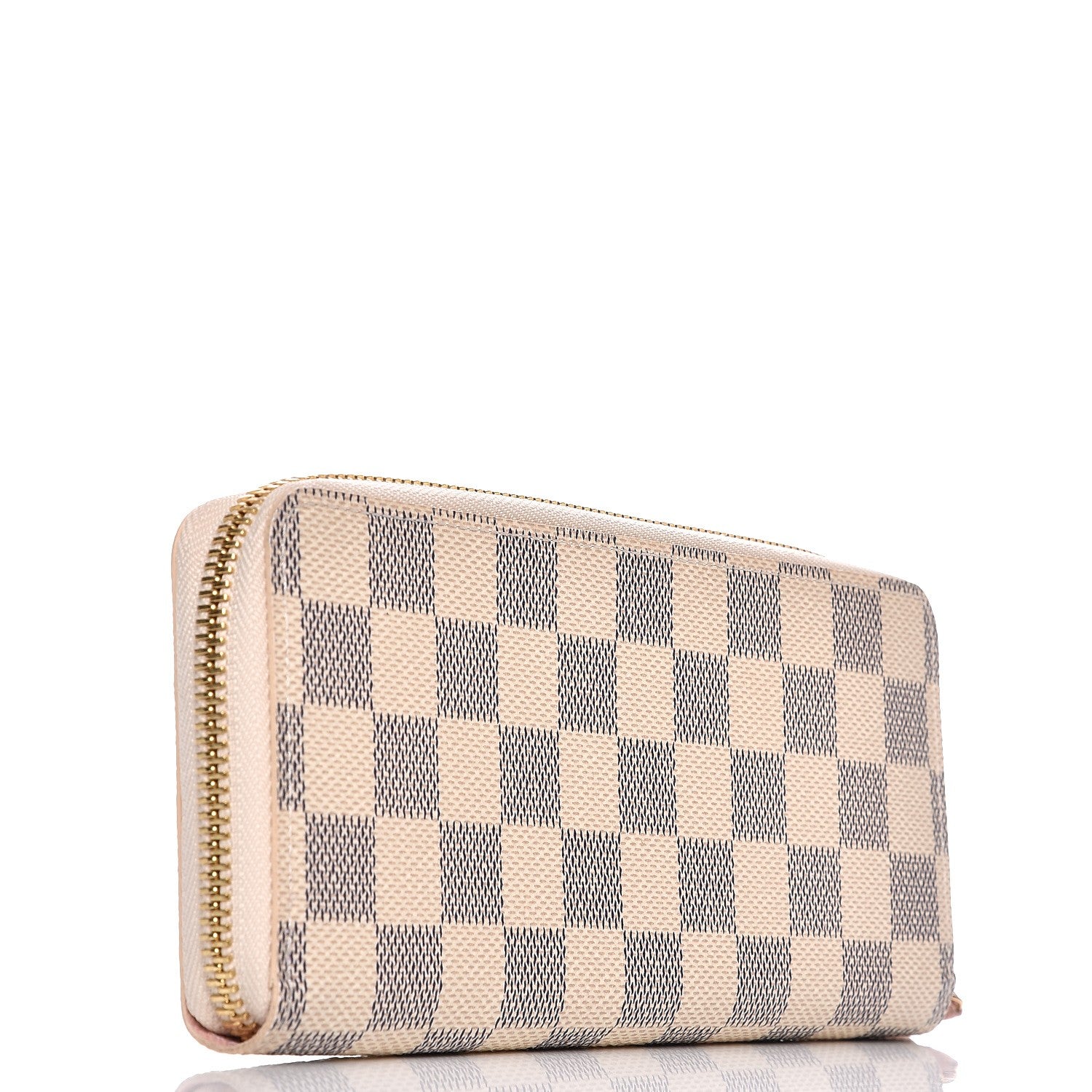 Louis Vuitton Damier Azur Clemence Wallet Rose Ballerine 3 of 7